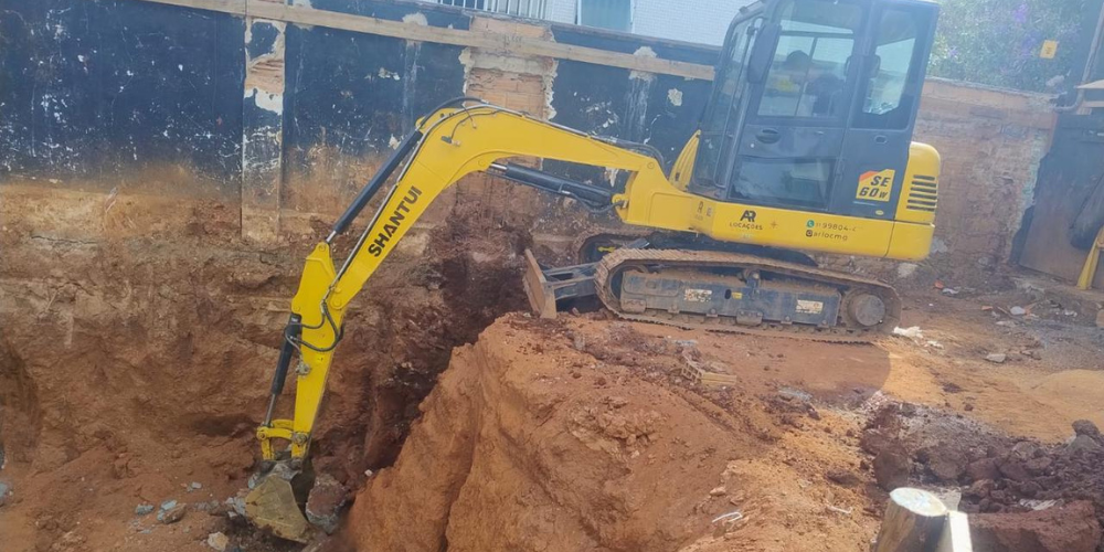 Empilhadeira em operação